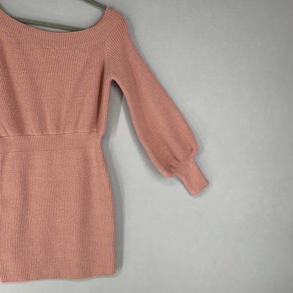 Line and Dot Women Sweater Dress Midi Barbiecore - Picture 7 of 14